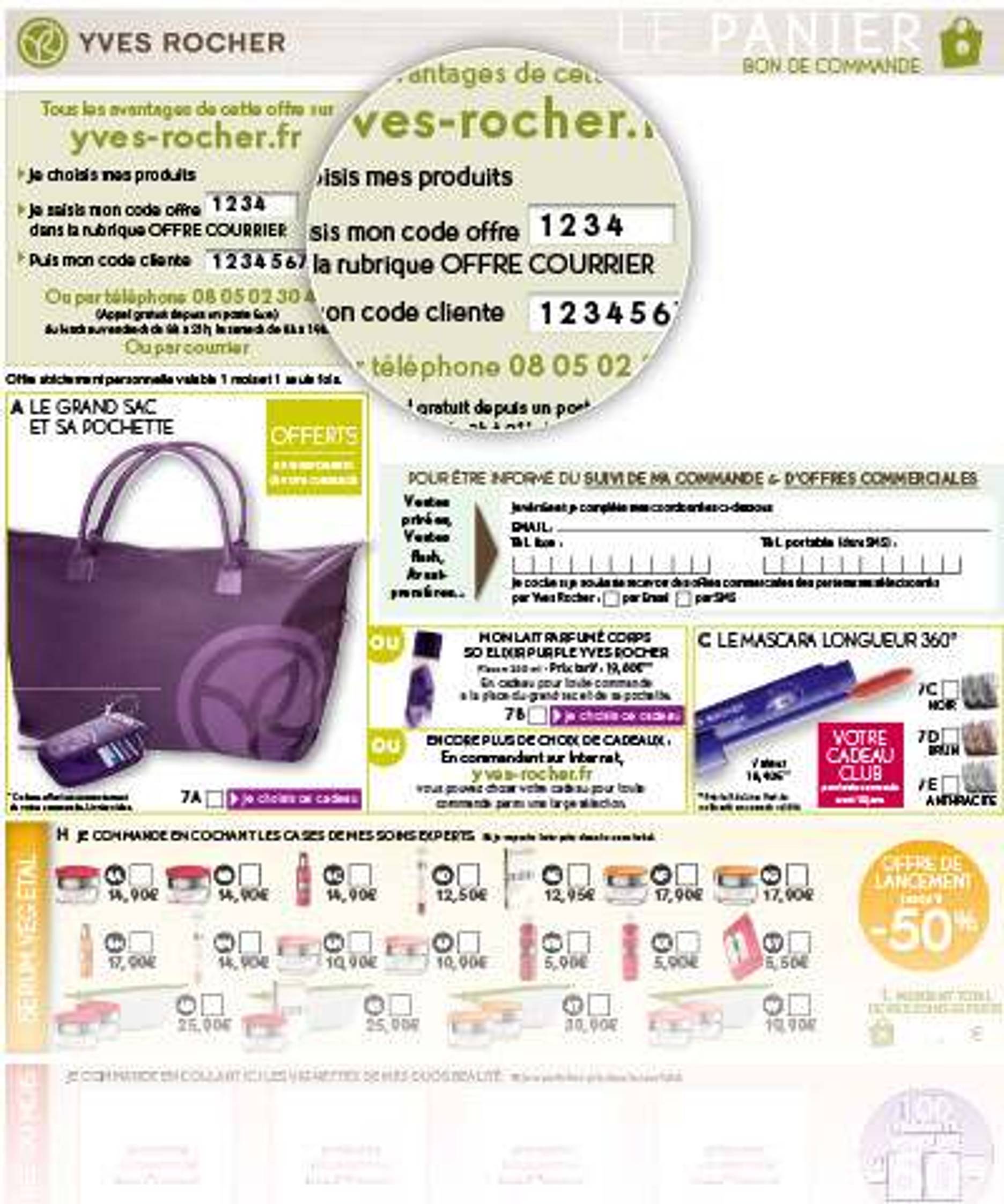 Offre Courrier Yves Rocher Où trouver mon code Offre Courrier Yves Rocher Où trouver mon code